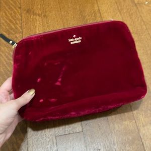 Kate Spade velvet clutch